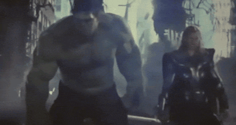 Hulk Punches Thor (Avengers)