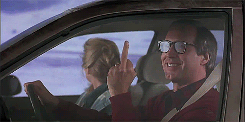 Smiling Middle Finger (National Lampoon's Vacation)